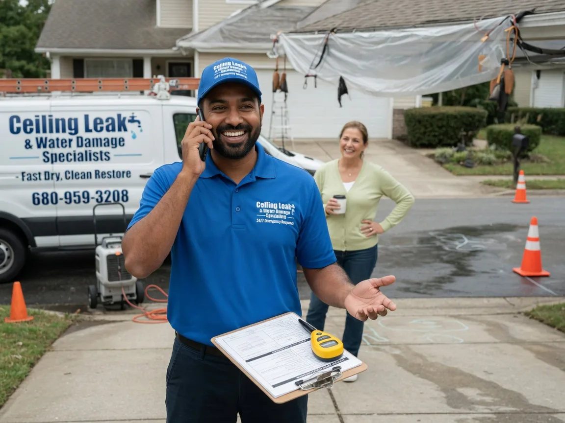 Ceiling Leak Cleanup Kopperl, TX FAQs